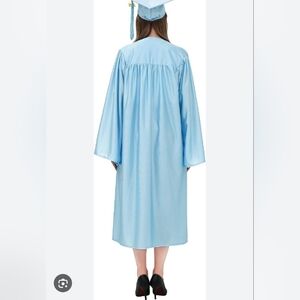 Light Blue Graduation Gown and Cap Set